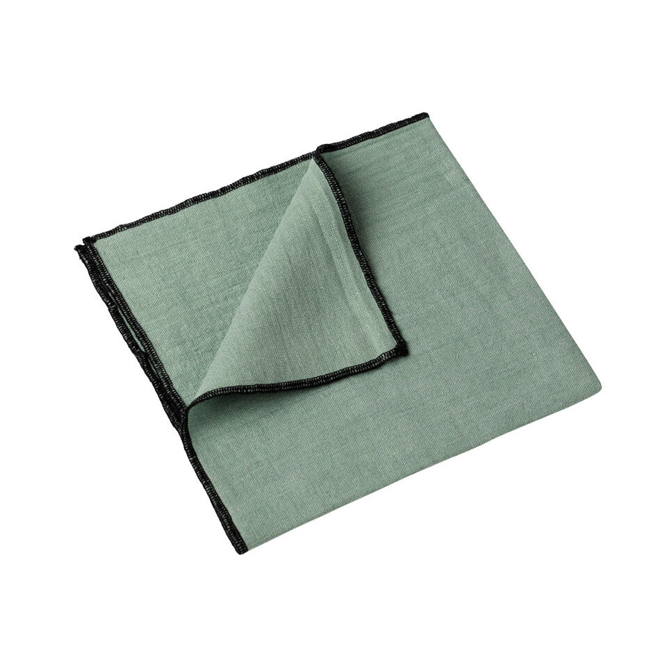 Serviettes de Table LURI en Lin - HARMONY HAOMY Couleur:Céladon Dimensions:40 x 40