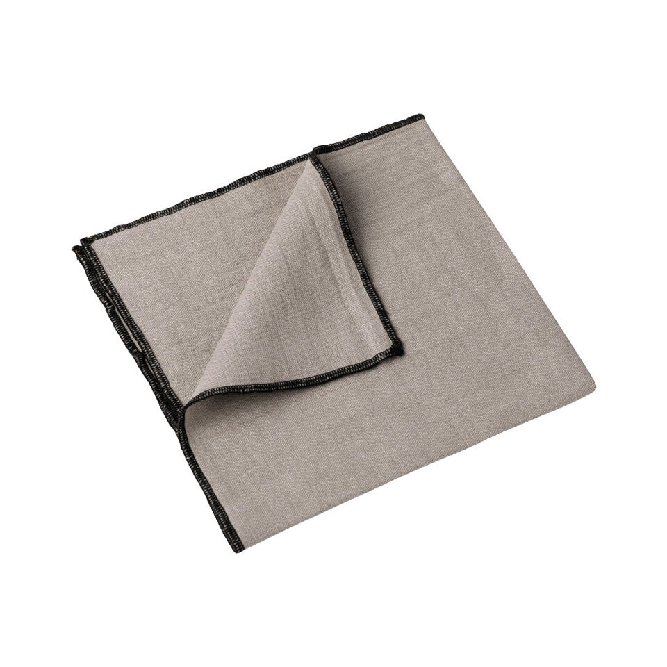 Serviettes de Table LURI en Lin - HARMONY HAOMY Couleur:Naturel Dimensions:40 x 40