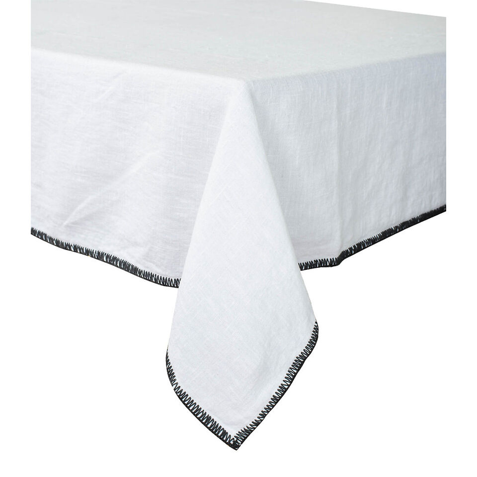 Nappe de Table Lin Lavé LURI - Finition Surjet - HARMONY HAOMY