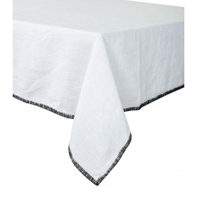 Nappe de Table Lin Lavé LURI - Finition Surjet - HARMONY HAOMY