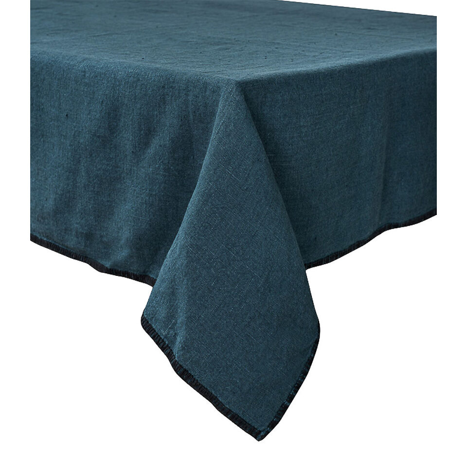 Nappe de Table Lin Lavé LURI - Finition Surjet - HARMONY HAOMY
