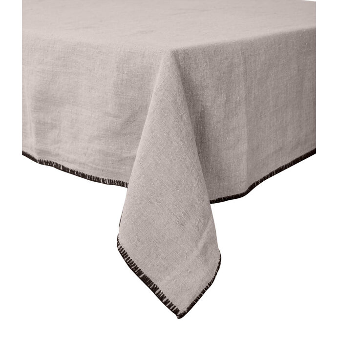 Harmony Textile - Haomy Nappe de Table ou Rideau LURI en Lin Lavé