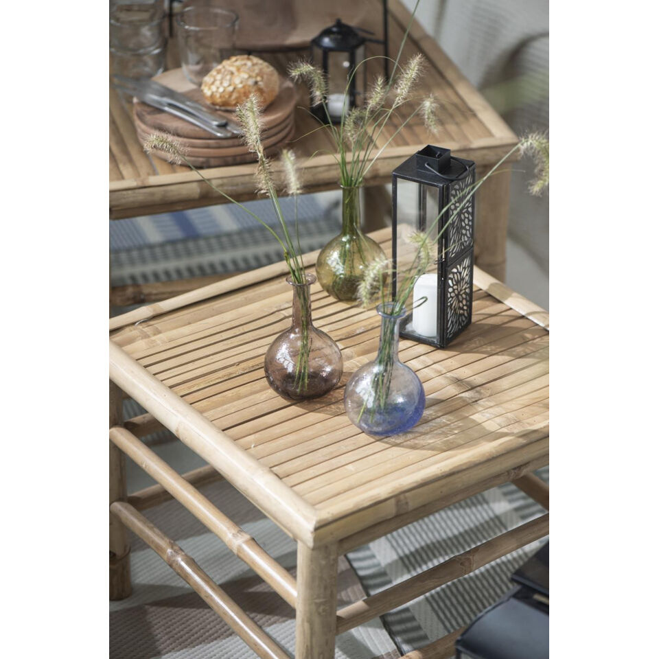 Table basse carrée en bambou naturel (set de 2) - Ib Laursen