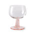 Verre à vin Tourbillon Swirl pied bas nude   - HK LIVING