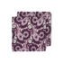 Serviettes de table  coton fleuri bordeaux (lot de 2)   - HK LIVING