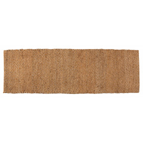 Tapis tissé de jute et coton coloré