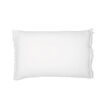 QUEENS FRANGE Housse de coussin 50x70 en lin frangé - Blanc 