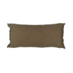 LOVERS FRANGE Coussin 55x110 en lin frangé - Kaki - BED AND PHILOSOPHY