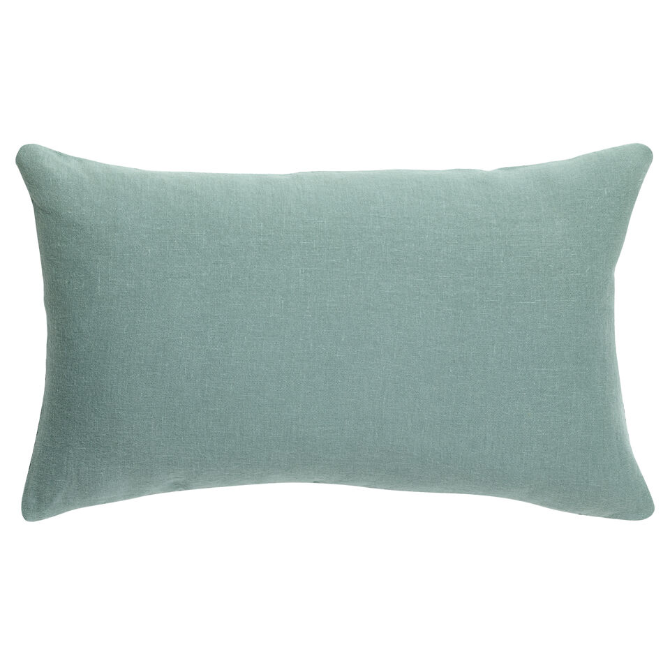 Coussin en lin et coton uni Zeff
