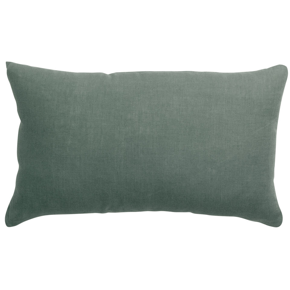 Coussin en lin et coton uni Zeff