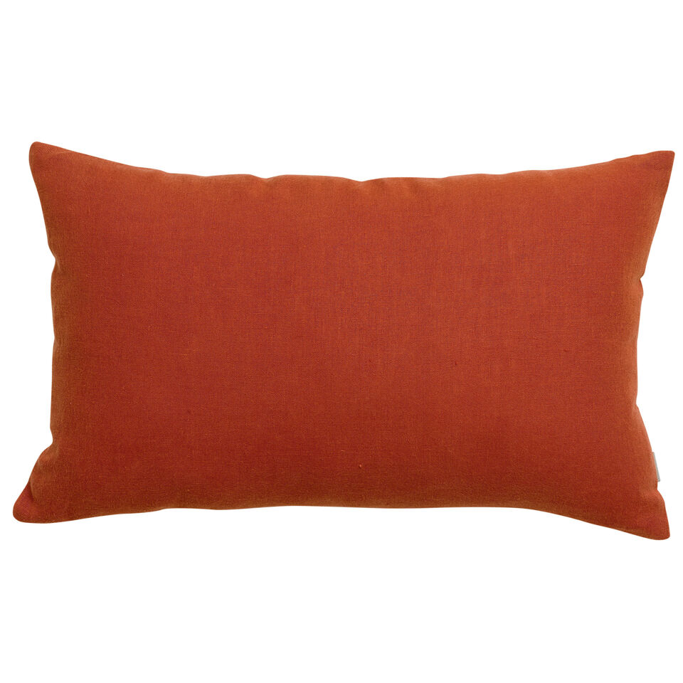 Coussin en lin et coton uni Zeff
