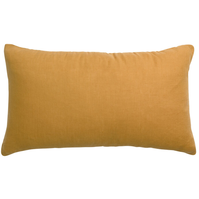 Vivaraise Coussin en lin et coton uni Zeff