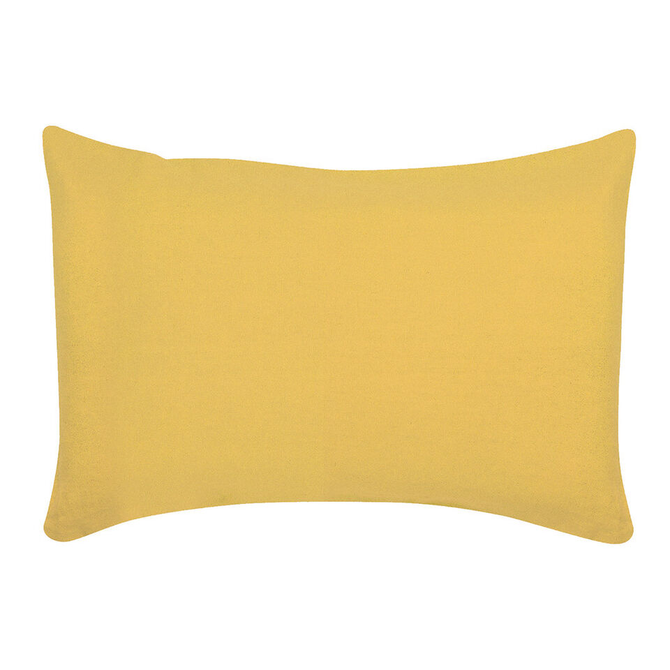 Coussin en lin et coton uni Zeff