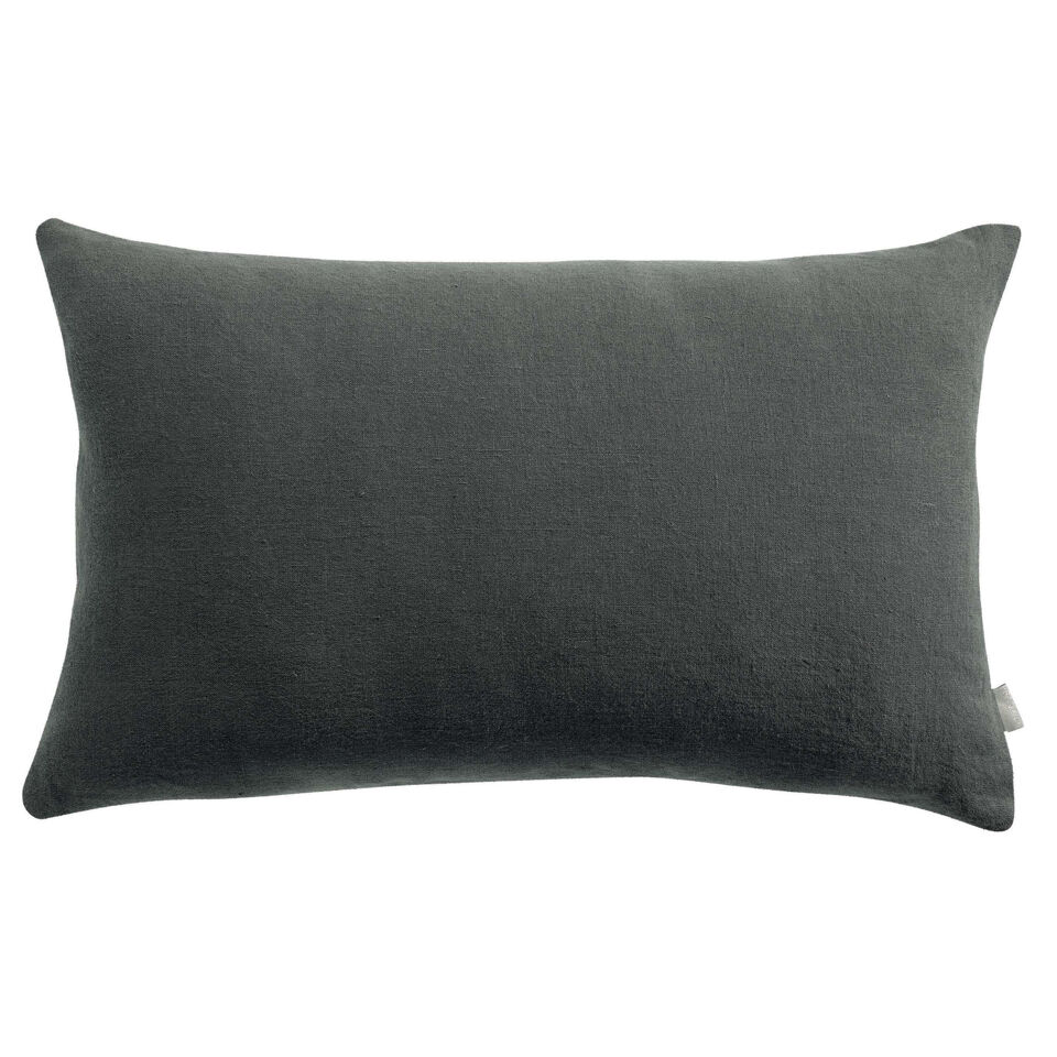 Coussin en lin et coton uni Zeff