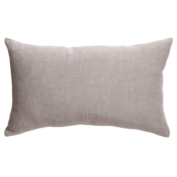 Vivaraise Coussin en lin et coton uni Zeff