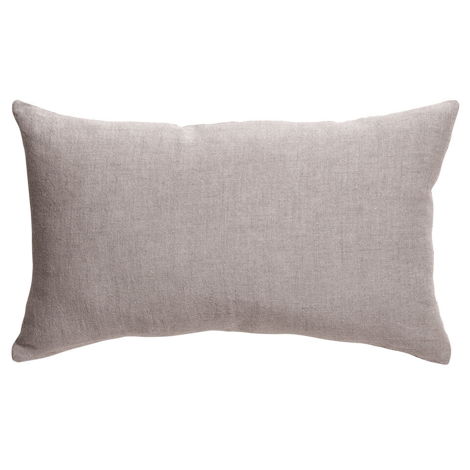 Coussin en lin et coton uni Zeff