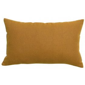 Coussin en lin et coton uni Zeff