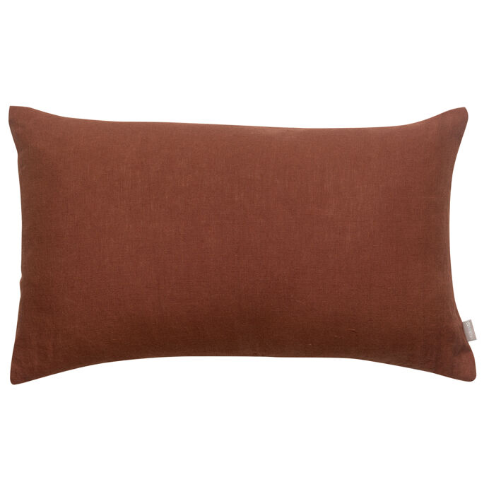 Vivaraise Coussin en lin et coton uni Zeff