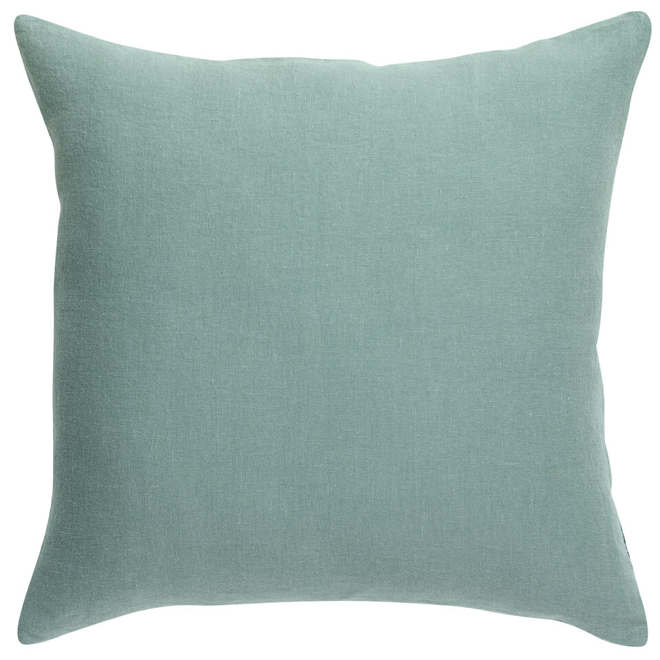 Coussin en lin et coton uni Zeff