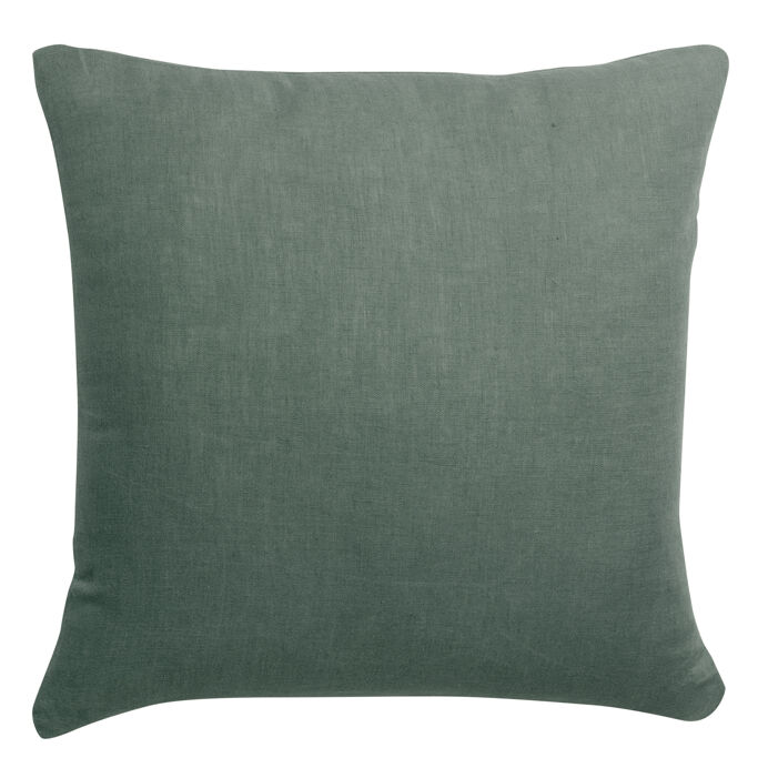 Coussin en lin et coton uni Zeff - Vivaraise | Impression Lin