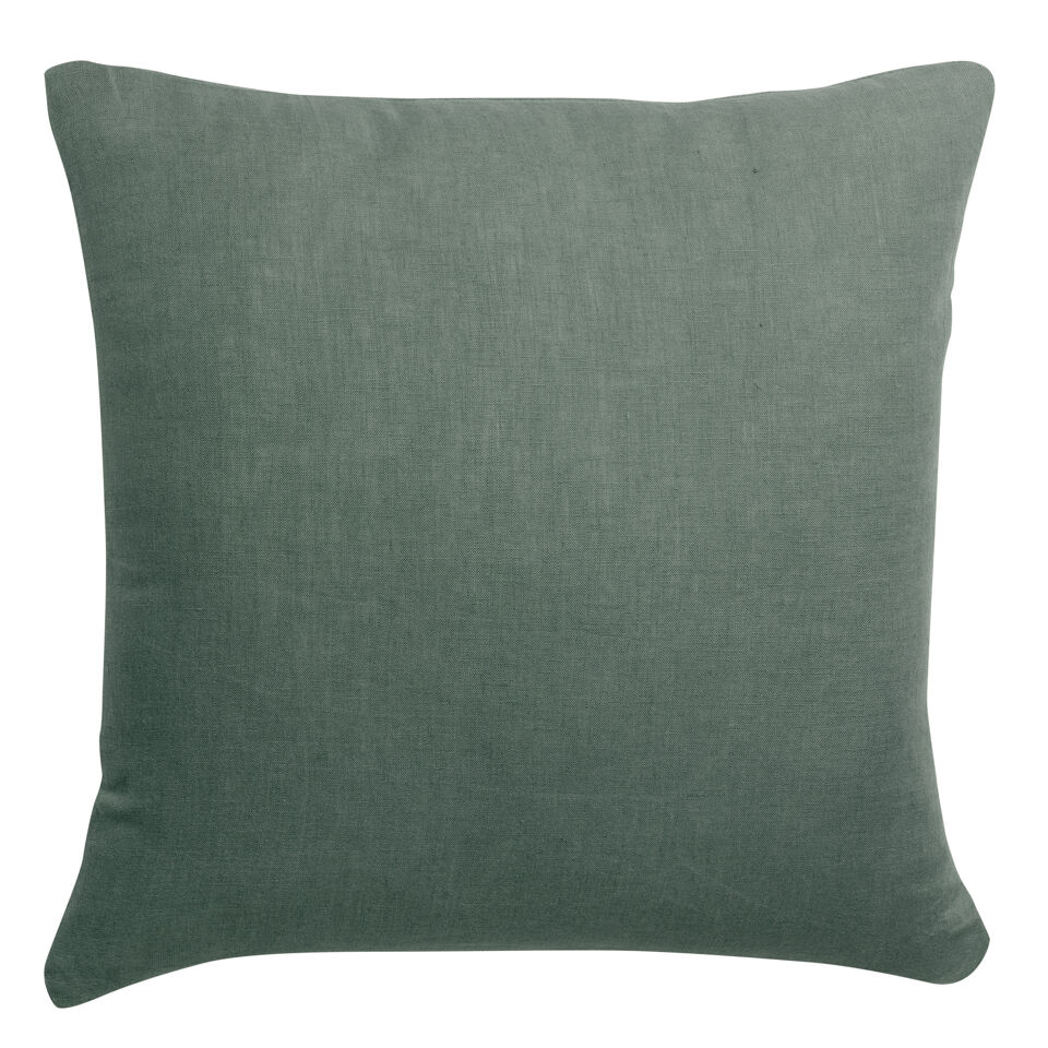 Coussin en lin et coton uni ZEFF