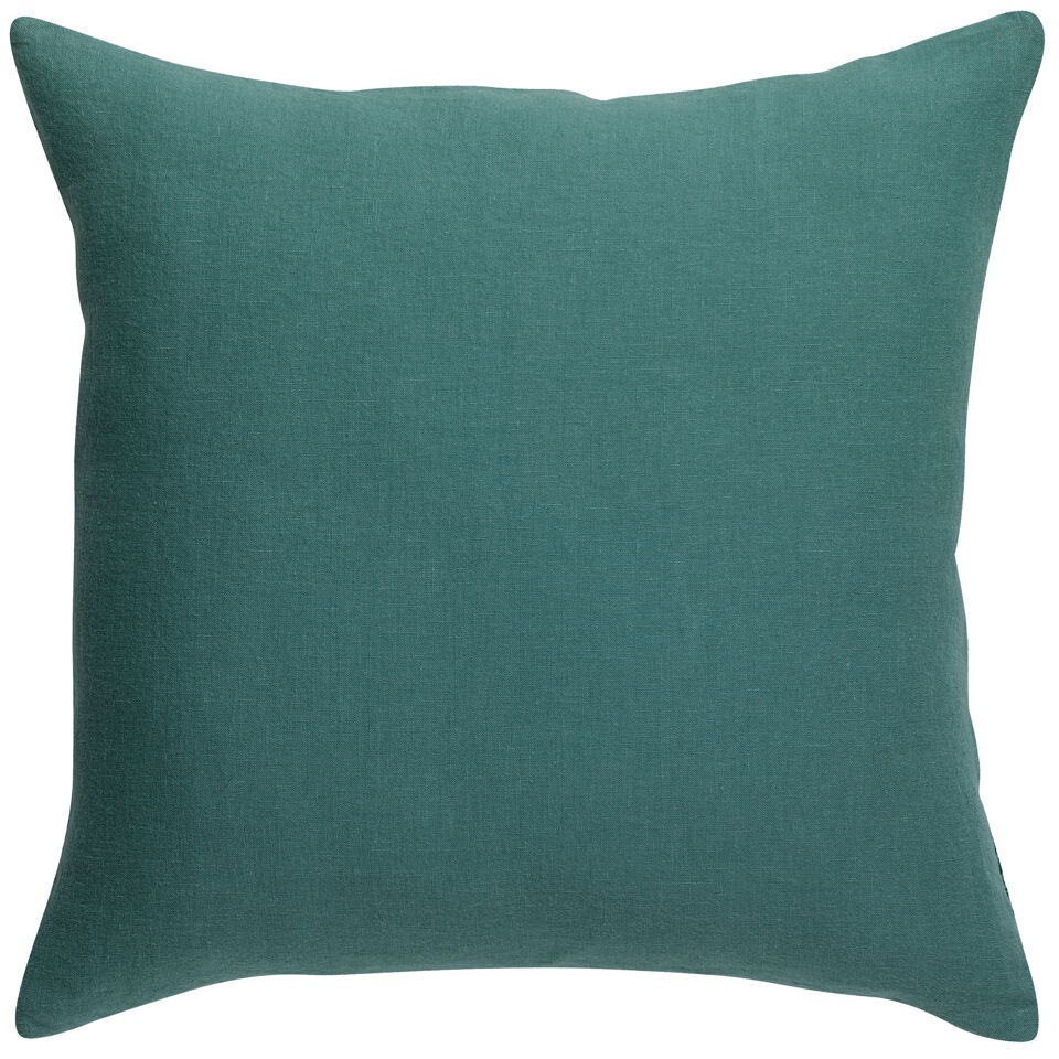 Coussin en lin et coton uni Zeff