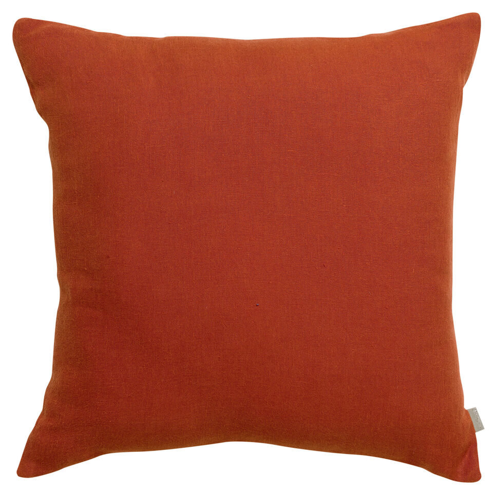 Coussin en lin et coton uni ZEFF