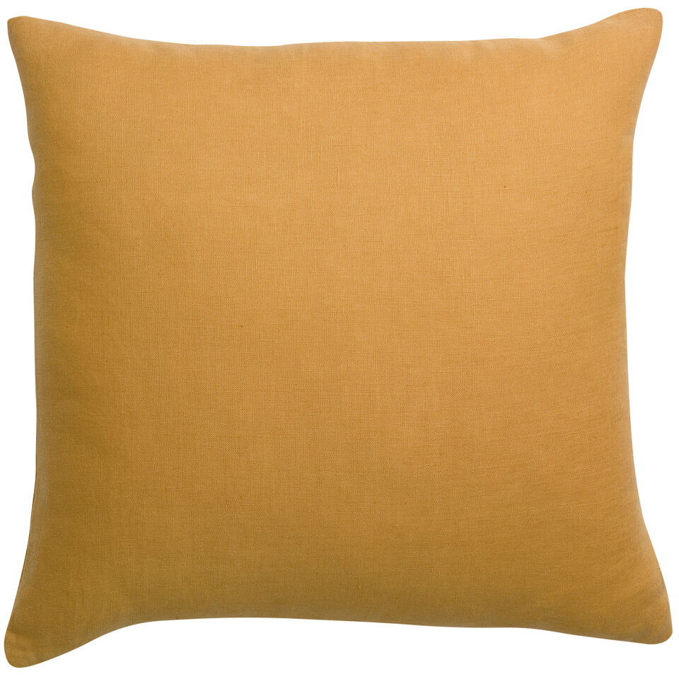 Coussin en lin et coton uni Zeff
