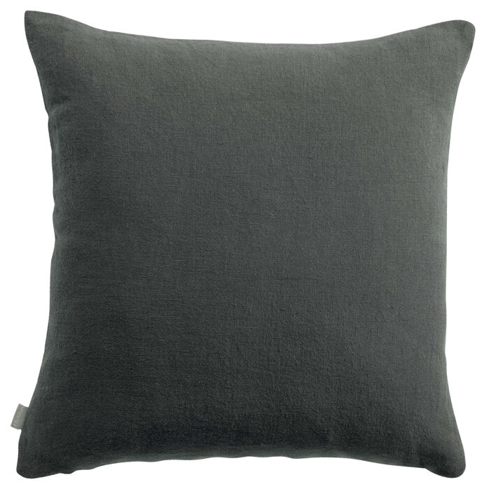 Vivaraise Coussin en lin et coton uni Zeff