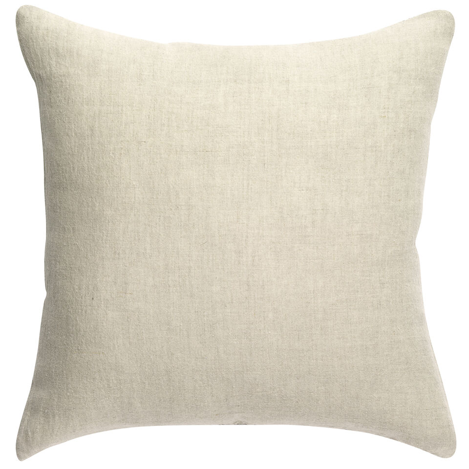 Coussin en lin et coton uni Zeff