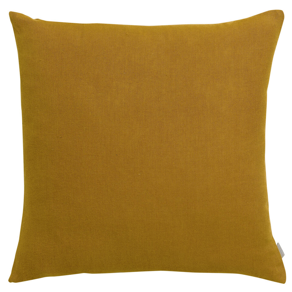 Coussin en lin et coton uni Zeff