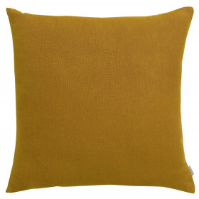 Coussin en lin et coton uni Zeff