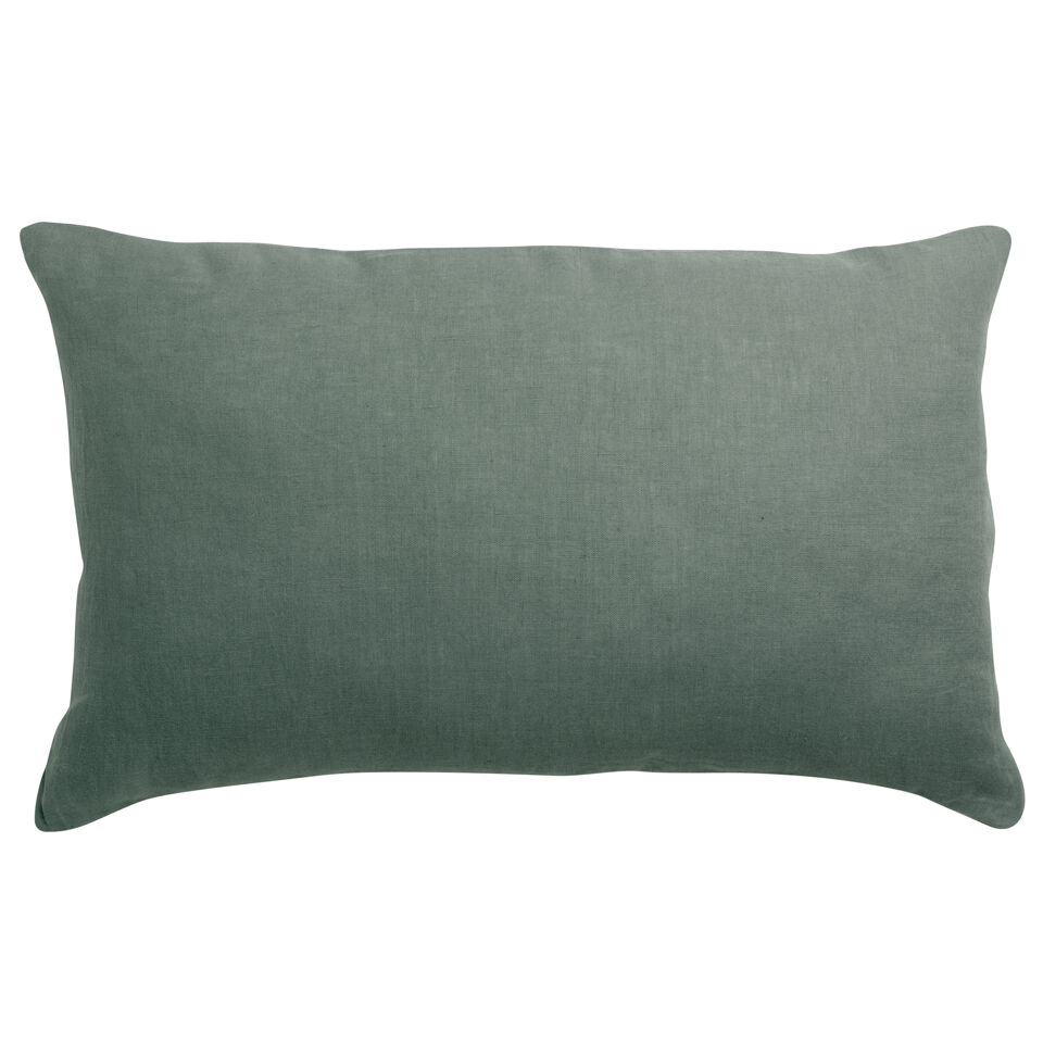 Coussin en lin et coton uni Zeff