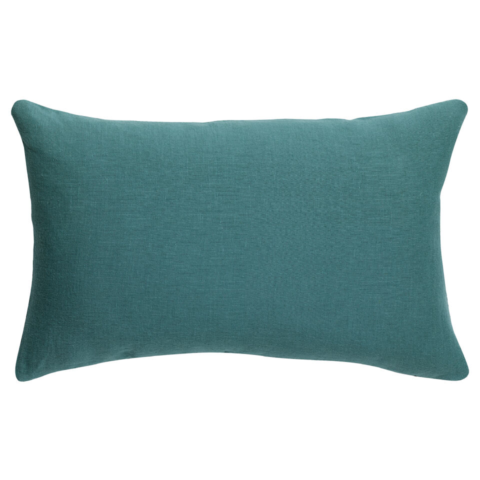 Coussin en lin et coton uni Zeff