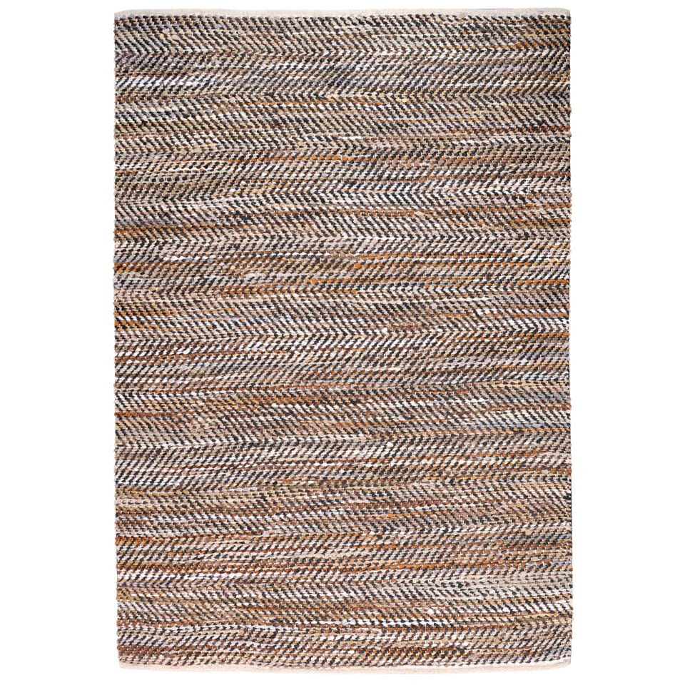 Tapis en Coton et Cuir ATLAS