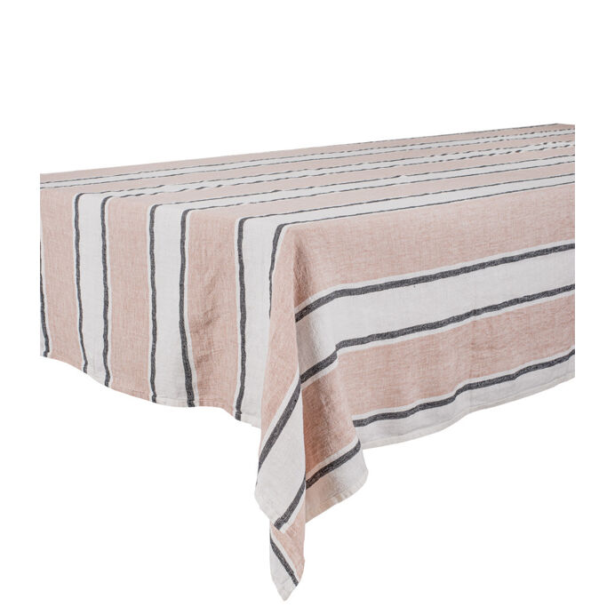 Harmony Textile - Haomy Nappe de Table SARTENE en Lin Lavé Tissé