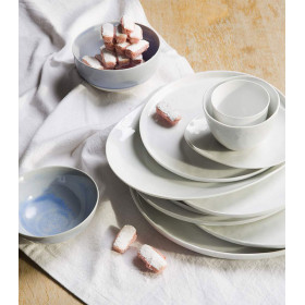 PORCELINO WHITE - assiette plate en porcelaine - Ø 27 cm - POMAX