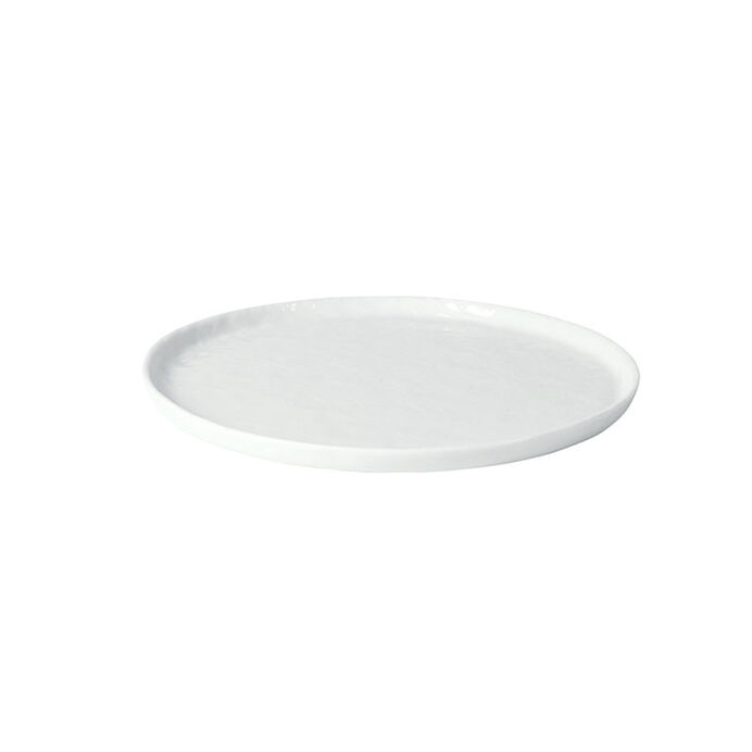 Pomax PORCELINO WHITE - assiette à dessert en porcelaine - Diam 22cm
