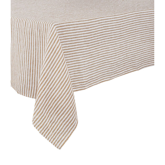 Harmony Textile - Haomy Nappe de Table VEZZANI en Lin Lavé Tissé