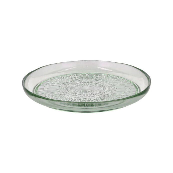 Assiette plate en verre Kusintha coloris Vert - Diam. 25cm - BITZ
