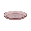 Assiette plate en verre Kusintha coloris Rose - Diam. 25cm 