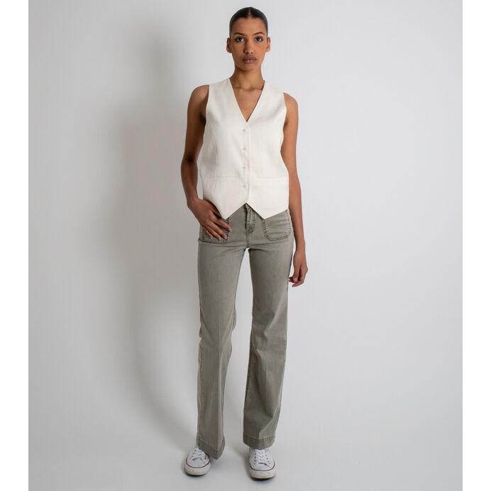 Pantalon en toile BASTILLE PORTOFINO Kaki - JANE BLUE