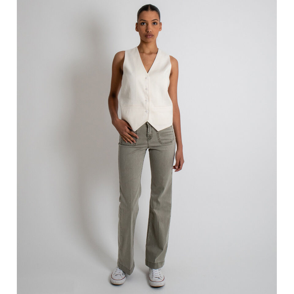 Pantalon en toile BASTILLE PORTOFINO Kaki - JANE BLUE