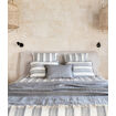 ROCCO Taie d'oreiller zippée BLUESTRIPES 65X65 - BED AND PHILOSOPHY