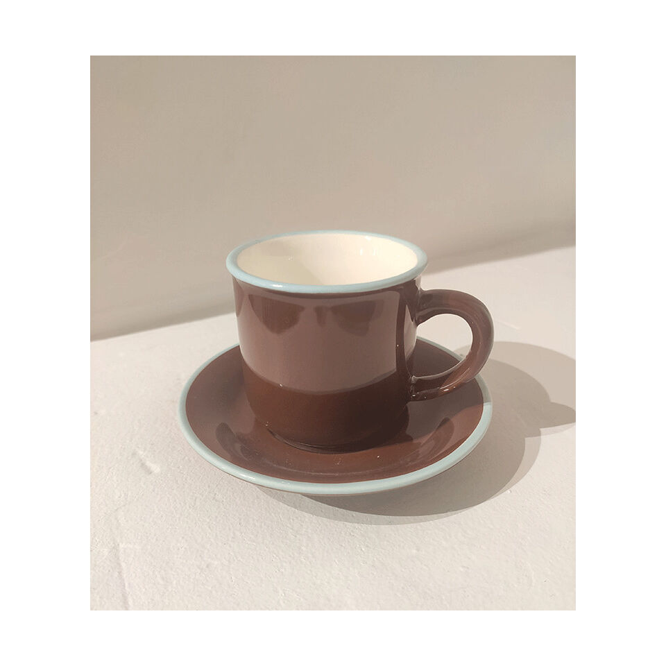 Tasse à café ristretto céramique vintage - IMPRESSION LIN