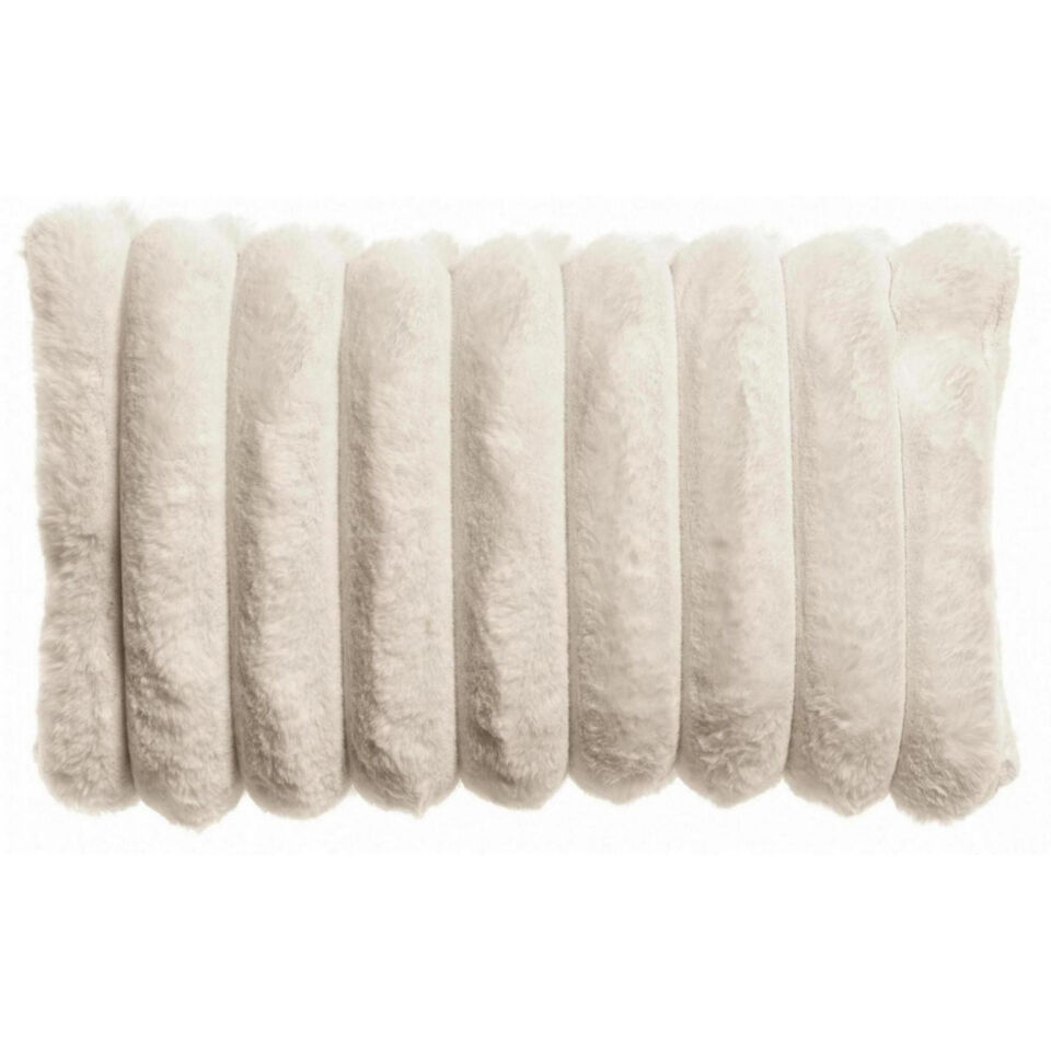 Coussin Alice en Fausse Fourrure Côtelée