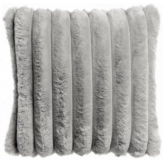 Coussin Alice en Fausse Fourrure Côtelée