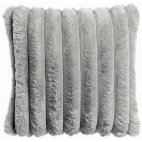 Coussin Alice en Fausse Fourrure Côtelée