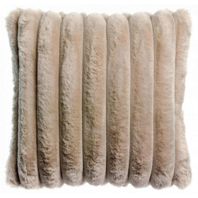 Coussin Alice en Fausse Fourrure Côtelée