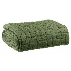 Plaid en coton stonewashed Swami - 130x200